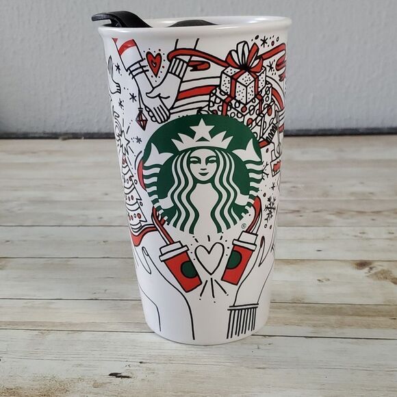 2017 Starbucks Christmas Holiday‎ Travel Tumbler - Picture 2 of 8